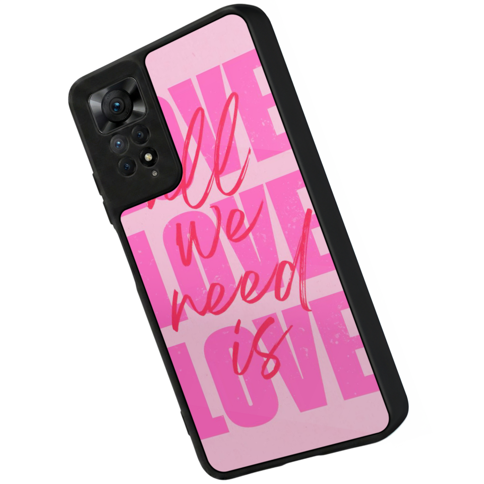 Xiaomi Redmi Note 12 Pro Uyumlu Love Tasarımlı Glossy Premium Kılıf