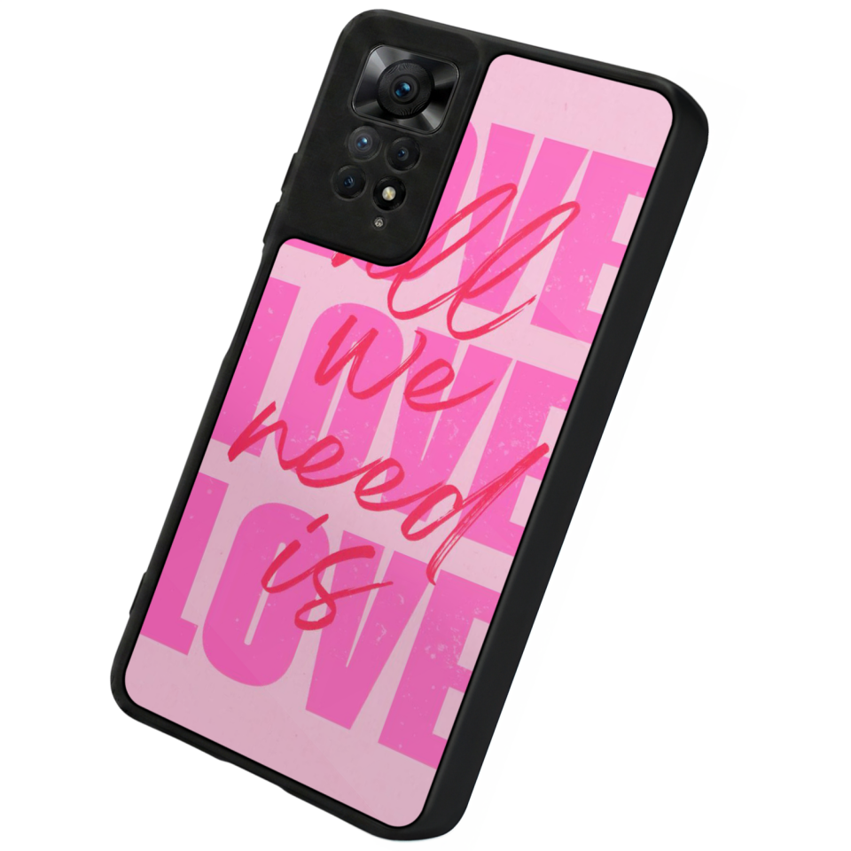 Xiaomi Redmi Note 12 Pro Uyumlu Love Tasarımlı Glossy Premium Kılıf