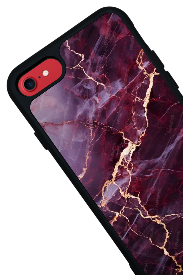 iPhone 7 Uyumlu Mermer Marble Tasarımlı Glossy Premium Kılıf