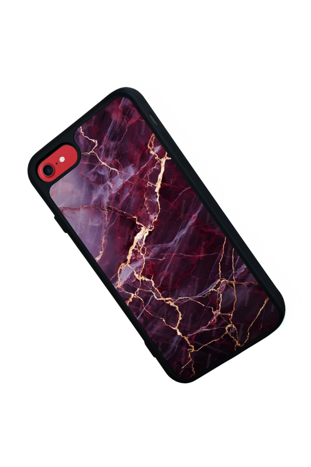 iPhone 7 Uyumlu Mermer Marble Tasarımlı Glossy Premium Kılıf
