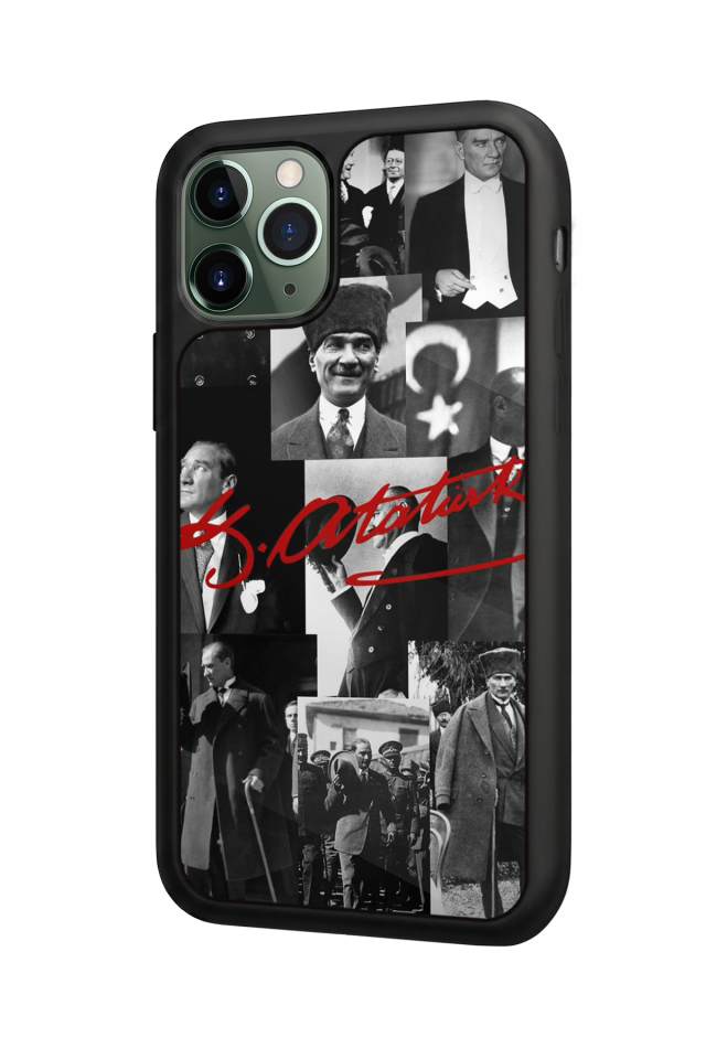 iPhone 11 Pro Max Uyumlu Mustafa Kemal Ataturk Tasarımlı Glossy Premium Kılıf