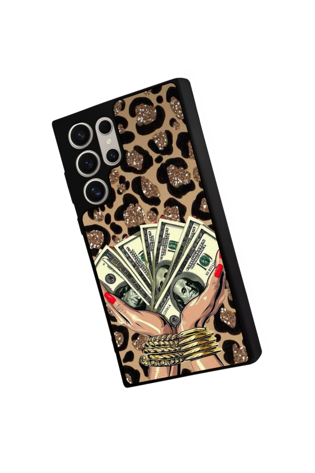 Samsung Galaxy S23 Ultra Uyumlu Para Tasarımlı Glossy Premium Kılıf