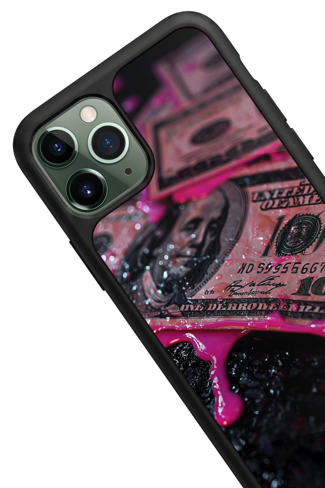 iPhone 11 Pro Uyumlu Para Tasarımlı Glossy Premium Kılıf