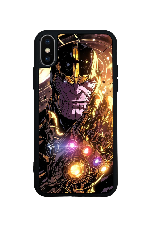 iPhone X/ XS Uyumlu Thanos Tasarımlı Glossy Premium Kılıf