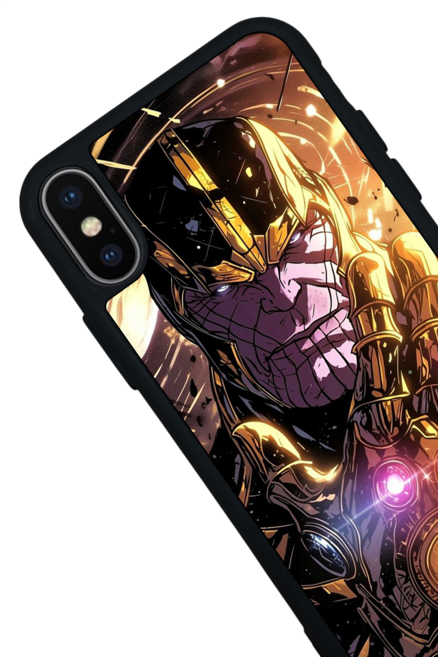 iPhone X/ XS Uyumlu Thanos Tasarımlı Glossy Premium Kılıf