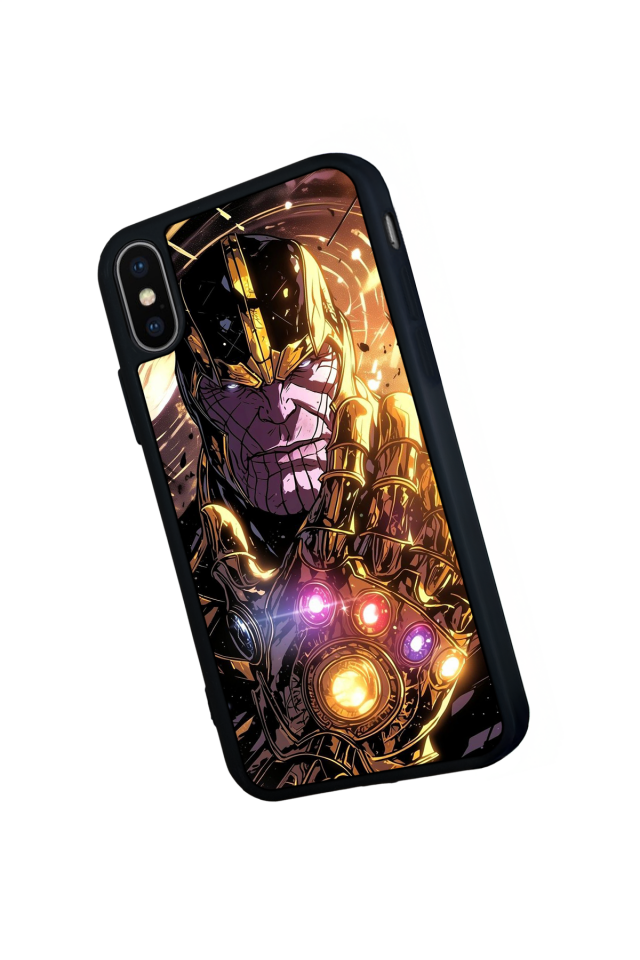 iPhone X/ XS Uyumlu Thanos Tasarımlı Glossy Premium Kılıf