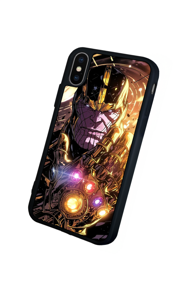 iPhone X/ XS Uyumlu Thanos Tasarımlı Glossy Premium Kılıf