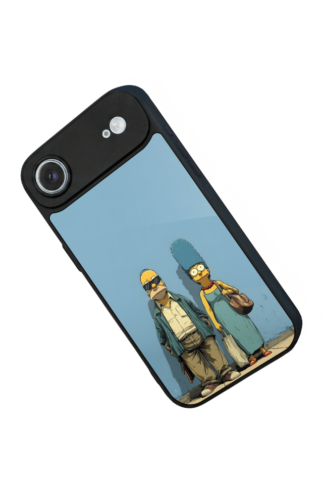 iPhone 17 Air Uyumlu The Simpsons Tasarımlı Glossy Premium Kılıf