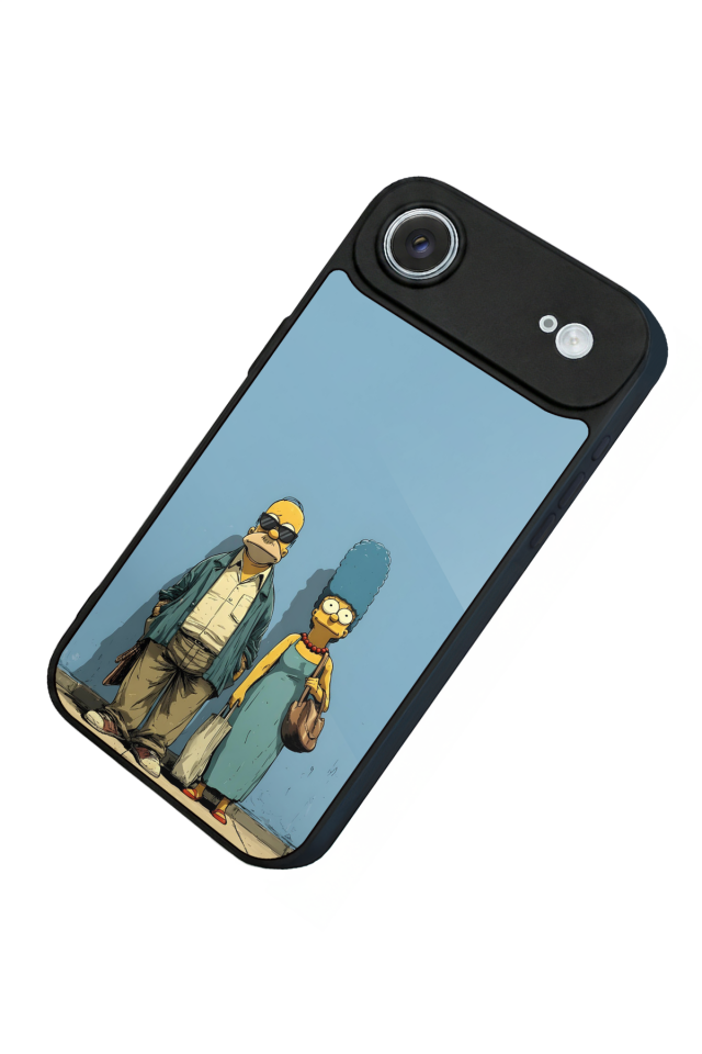 iPhone 17 Air Uyumlu The Simpsons Tasarımlı Glossy Premium Kılıf