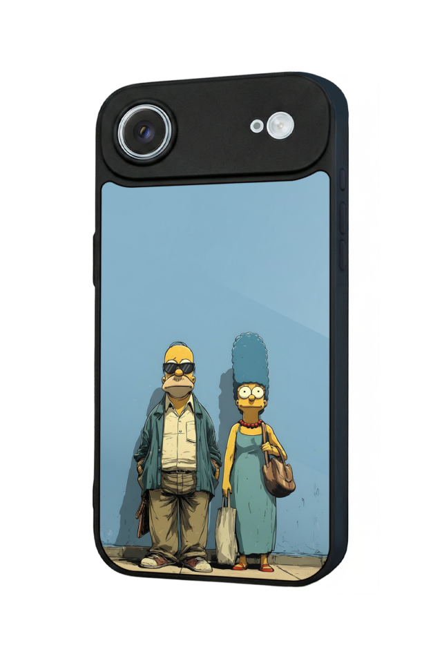 iPhone 17 Air Uyumlu The Simpsons Tasarımlı Glossy Premium Kılıf