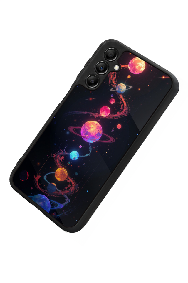 Samsung Galaxy A14 Uyumlu Uzay Tasarımlı Glossy Premium Kılıf