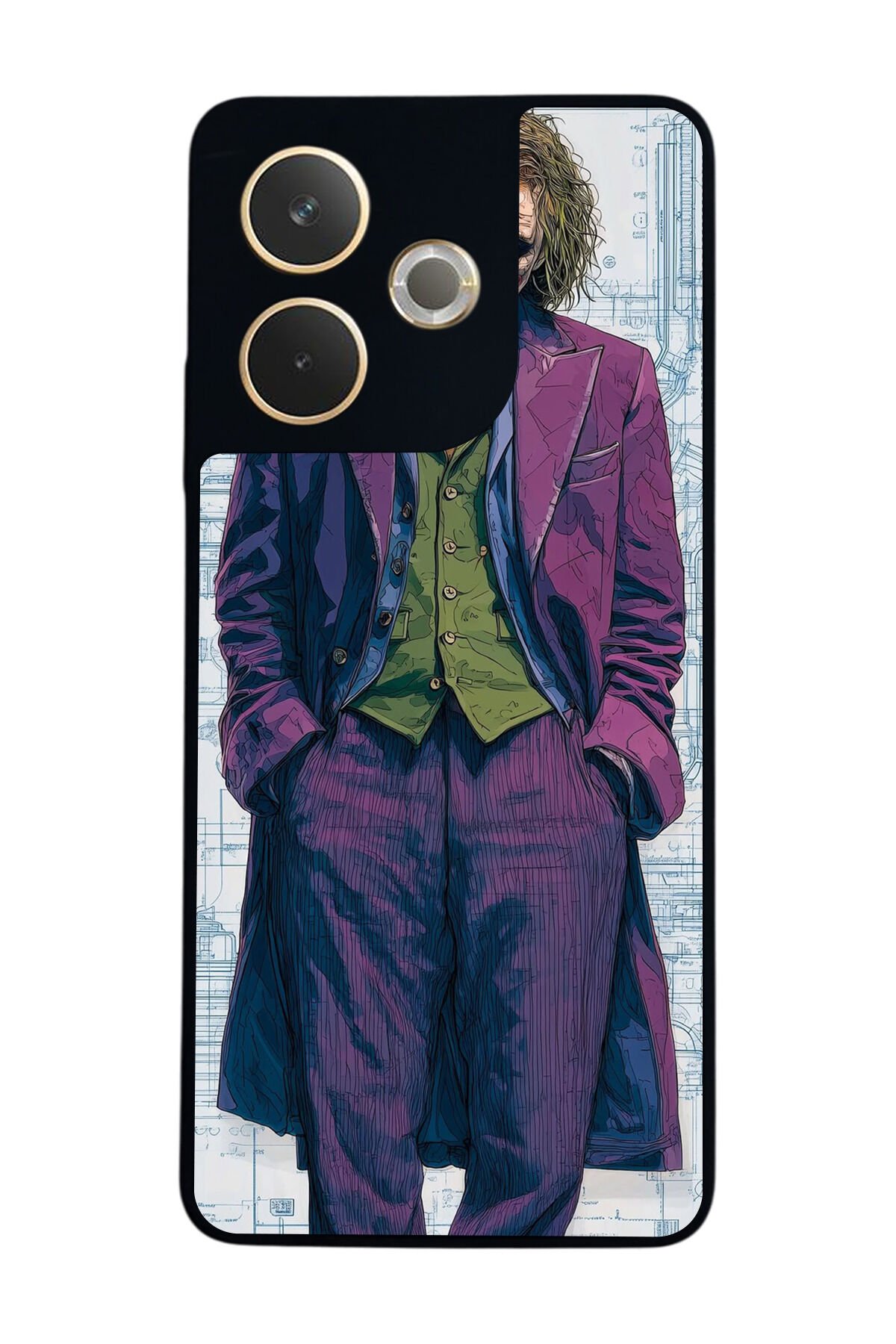 Oppo A5 Pro Uyumlu Joker Tasarımlı Glossy Premium Kılıf