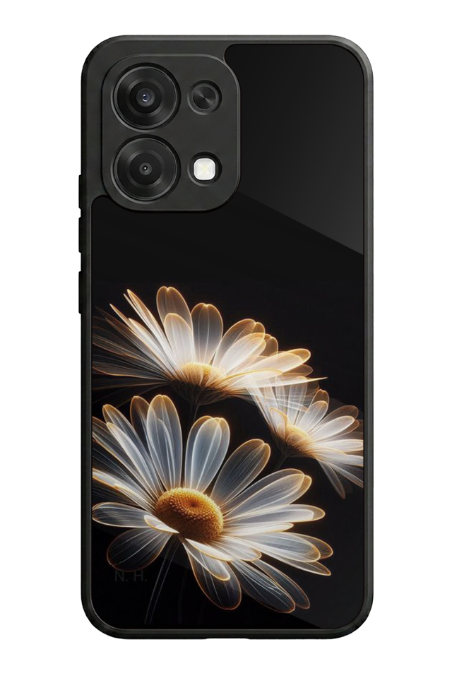 Oppo A6 Pro Uyumlu Cicek Tasarımlı Glossy Premium Kılıf