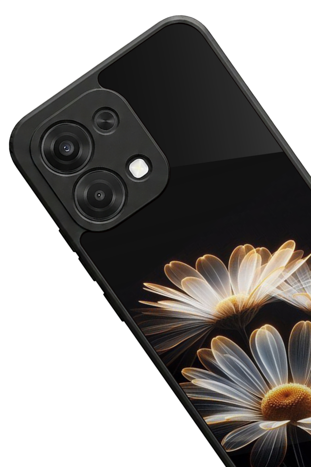 Oppo A6 Pro Uyumlu Cicek Tasarımlı Glossy Premium Kılıf