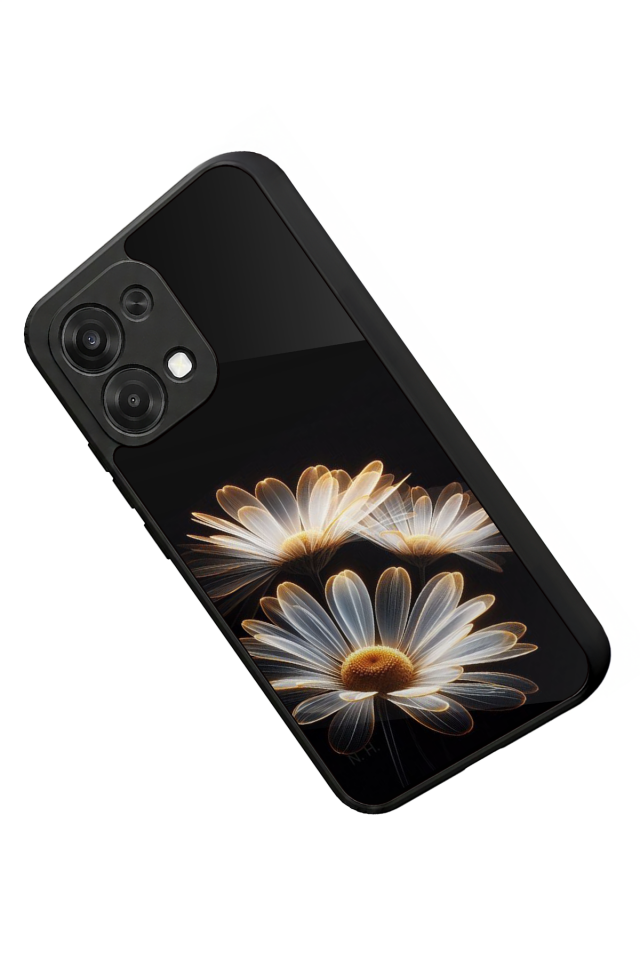 Oppo A6 Pro Uyumlu Cicek Tasarımlı Glossy Premium Kılıf
