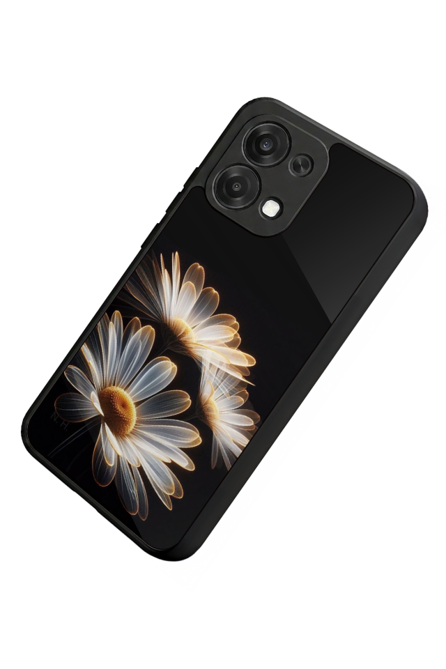 Oppo A6 Pro Uyumlu Cicek Tasarımlı Glossy Premium Kılıf