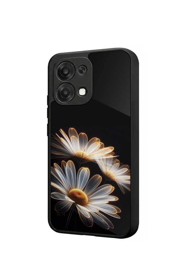 Oppo A6 Pro Uyumlu Cicek Tasarımlı Glossy Premium Kılıf