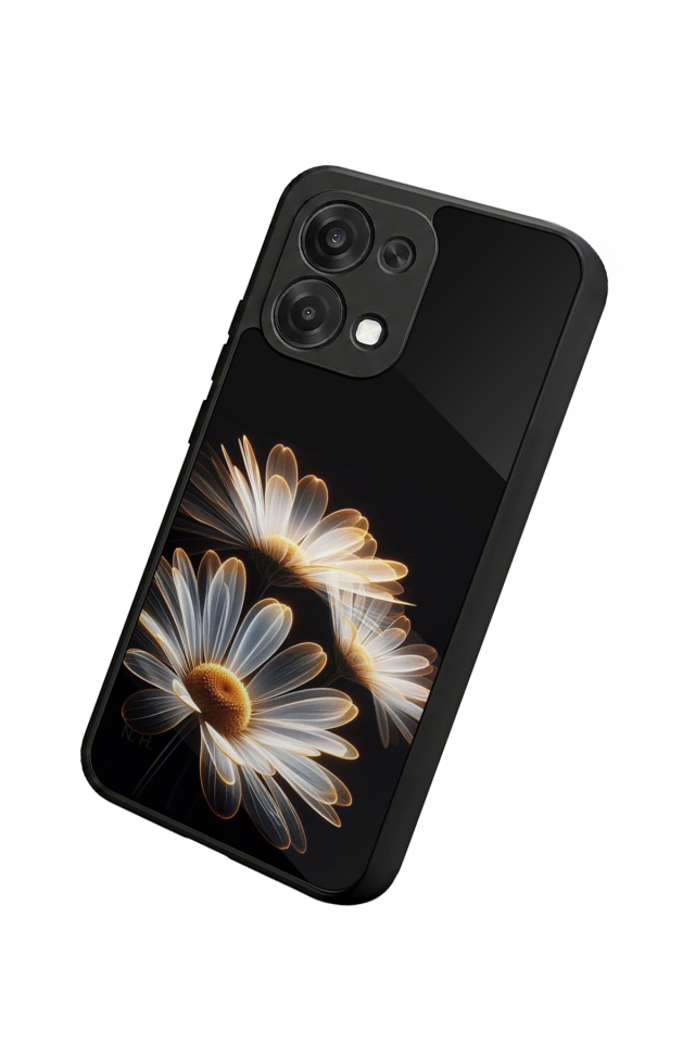 Oppo A6 Pro Uyumlu Cicek Tasarımlı Glossy Premium Kılıf
