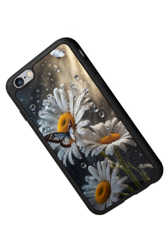 iPhone 6 Plus Uyumlu Cicek Tasarımlı Glossy Premium Kılıf