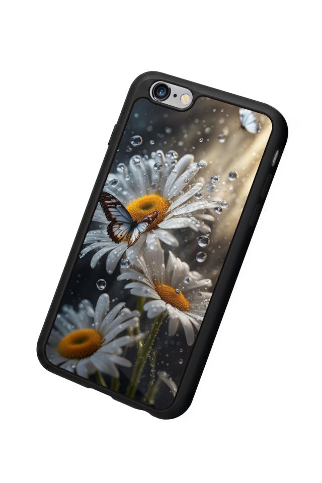 iPhone 6 Plus Uyumlu Cicek Tasarımlı Glossy Premium Kılıf
