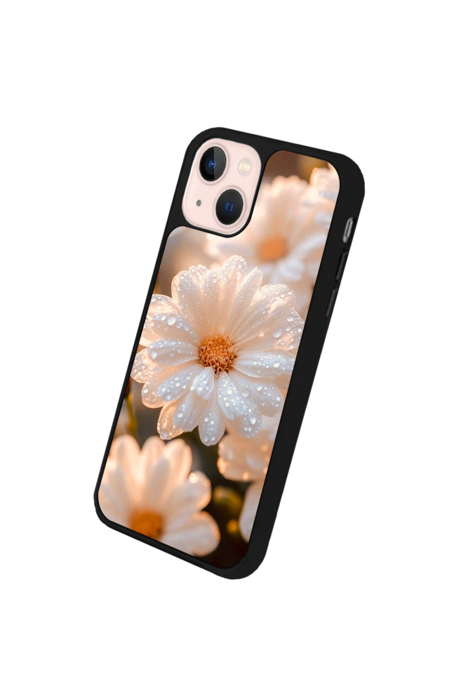 iPhone 13 Mini Uyumlu Cicek Tasarımlı Glossy Premium Kılıf