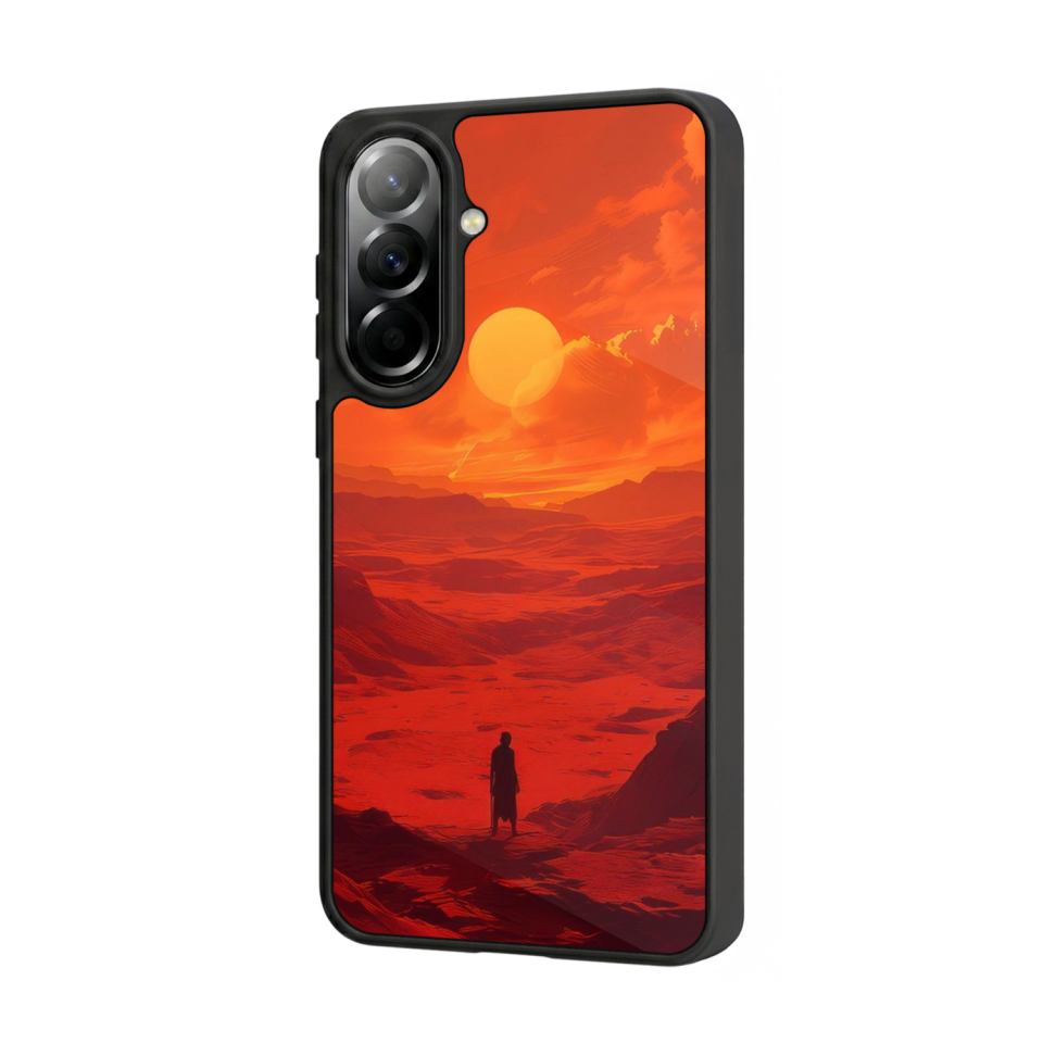 Samsung Galaxy A57 Uyumlu Güneş Tasarımlı Glossy Premium Kılıf