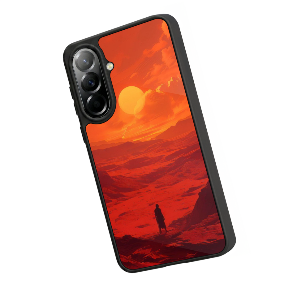 Samsung Galaxy A57 Uyumlu Güneş Tasarımlı Glossy Premium Kılıf