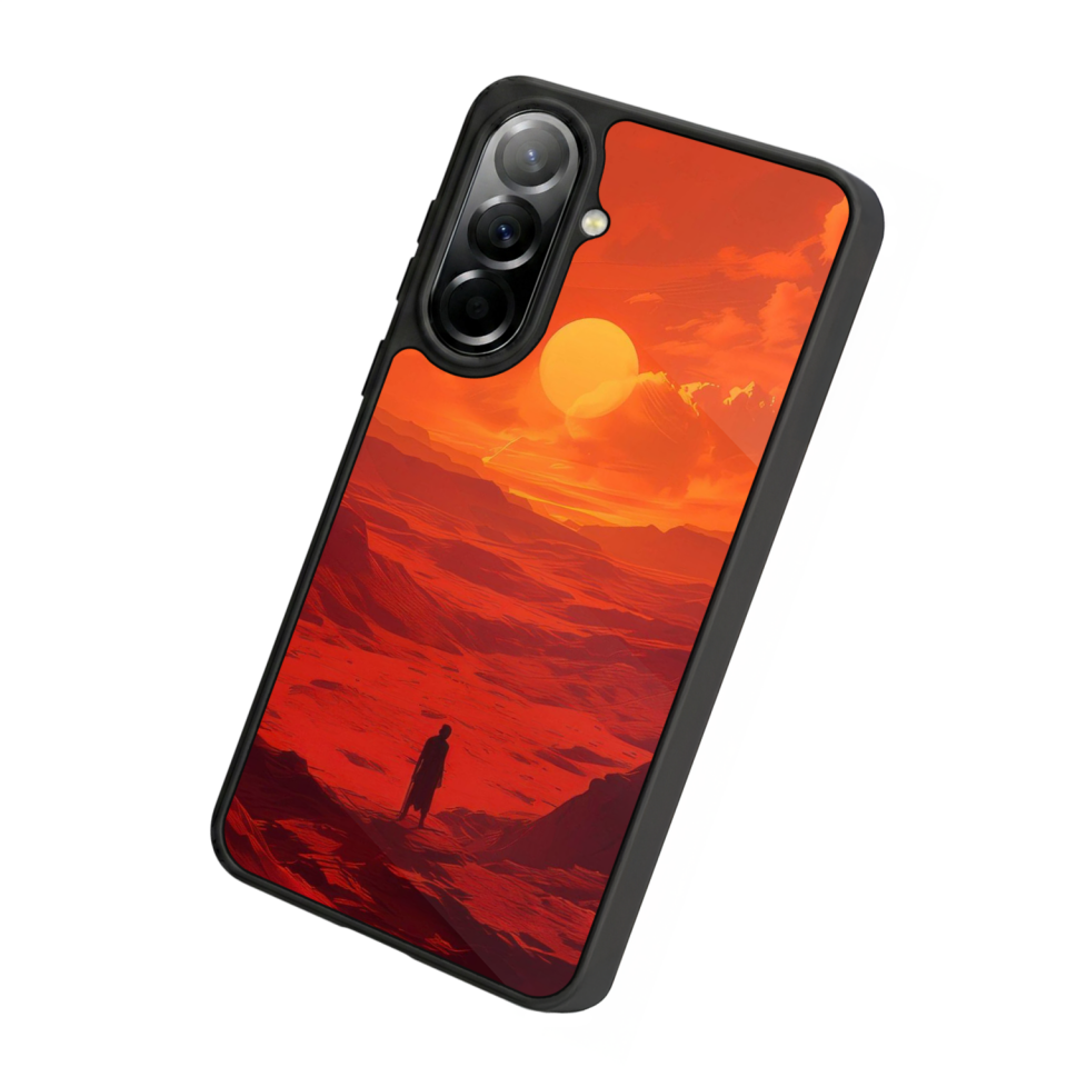 Samsung Galaxy A57 Uyumlu Güneş Tasarımlı Glossy Premium Kılıf