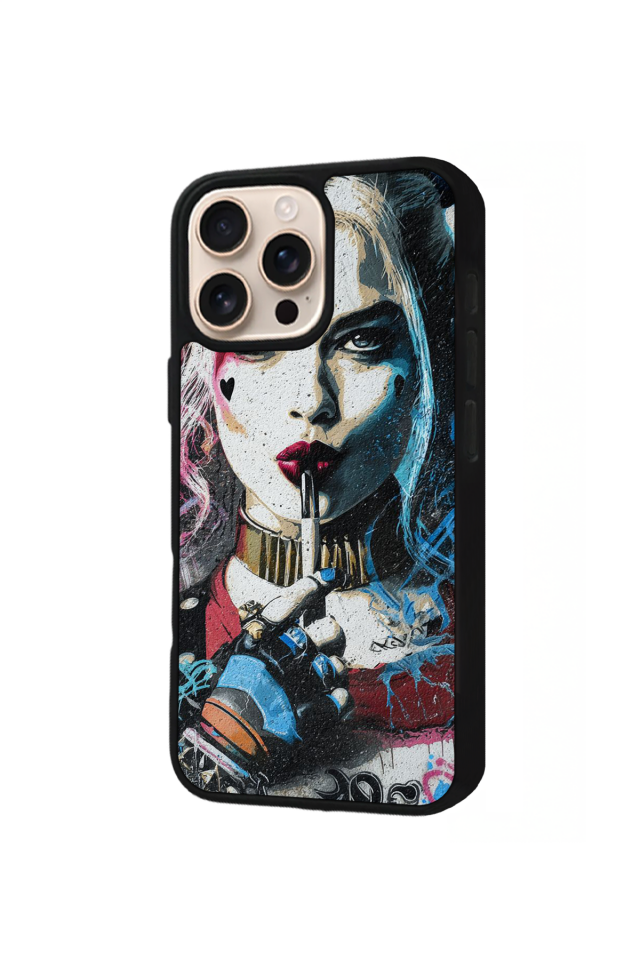 iPhone 15 Pro Uyumlu HarleyQueen Tasarımlı Glossy Premium Kılıf