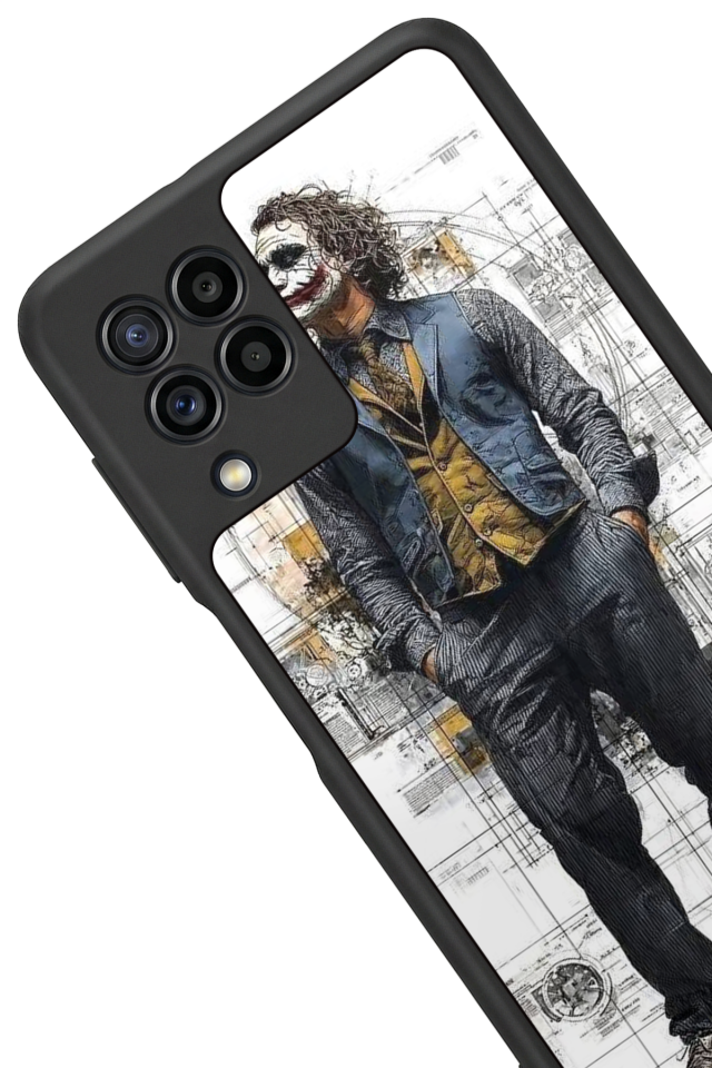 Samsung Galaxy M22 Uyumlu Joker Tasarımlı Glossy Premium Kılıf