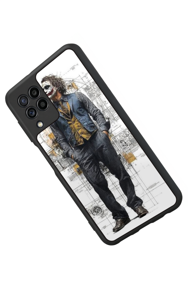 Samsung Galaxy M22 Uyumlu Joker Tasarımlı Glossy Premium Kılıf
