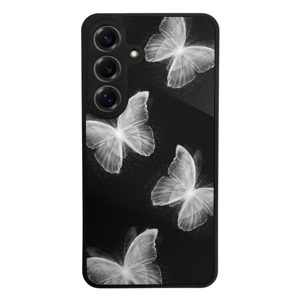 Samsung Galaxy S25 Uyumlu Kelebek Tasarımlı Glossy Premium Kılıf