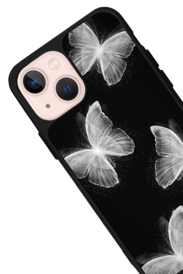 iPhone 13/14 Uyumlu Kelebek Tasarımlı Glossy Premium Kılıf