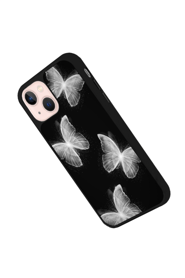 iPhone 13/14 Uyumlu Kelebek Tasarımlı Glossy Premium Kılıf