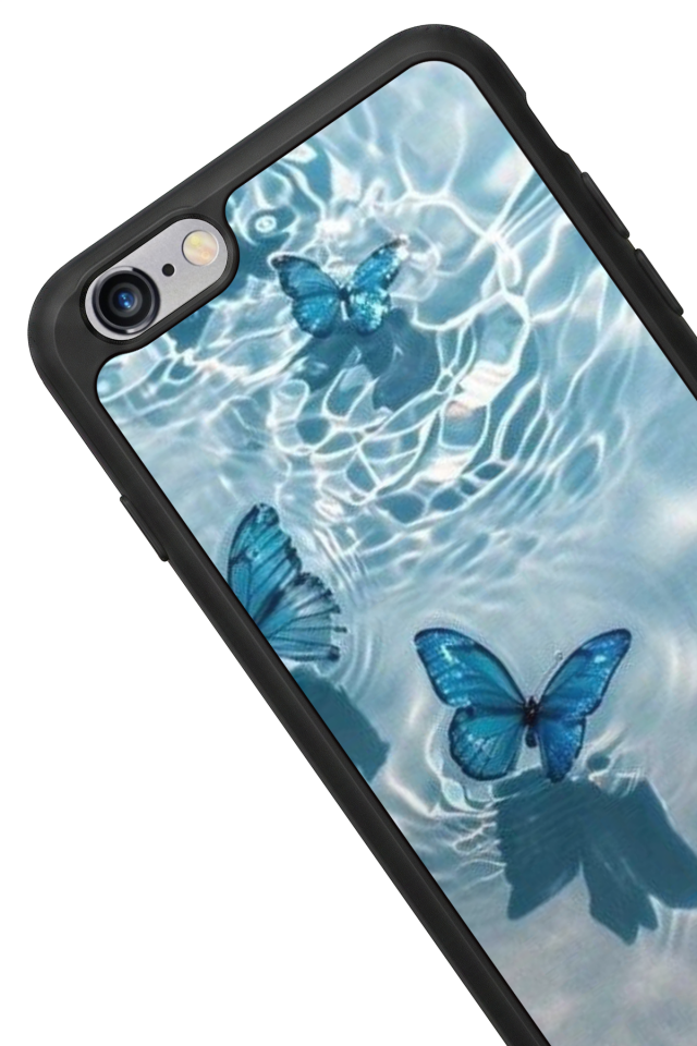 iPhone 6s Plus Uyumlu Kelebek Tasarımlı Glossy Premium Kılıf