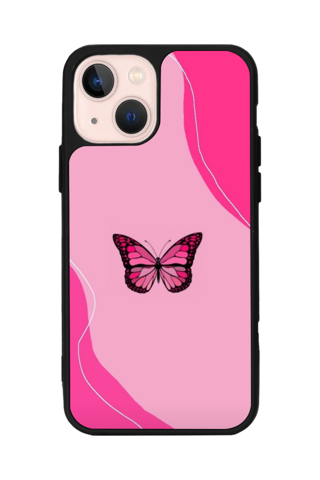 iPhone 15 Plus Uyumlu Kelebek Tasarımlı Glossy Premium Kılıf