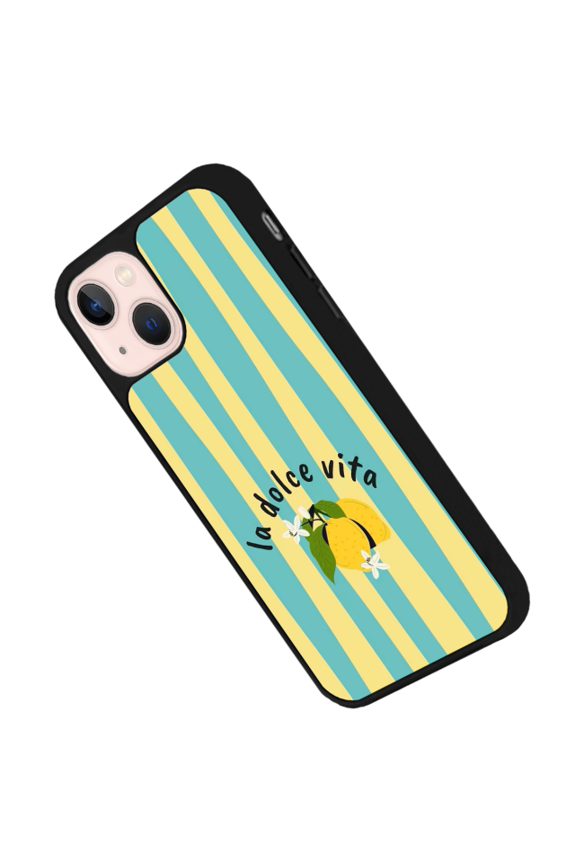 iPhone 15 Uyumlu Limon Tasarımlı Glossy Premium Kılıf