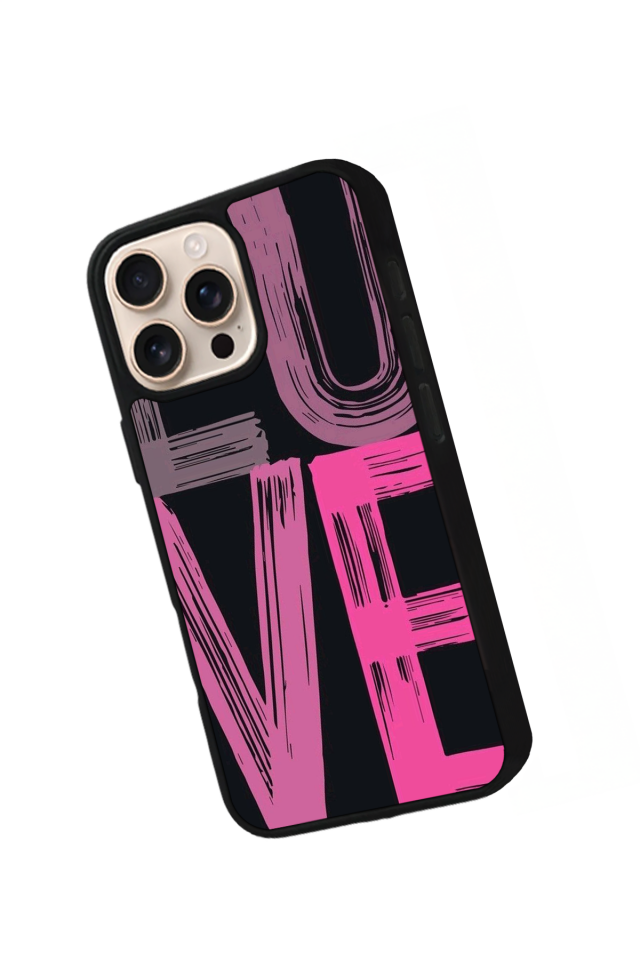 iPhone 14 Pro Uyumlu Love Tasarımlı Glossy Premium Kılıf