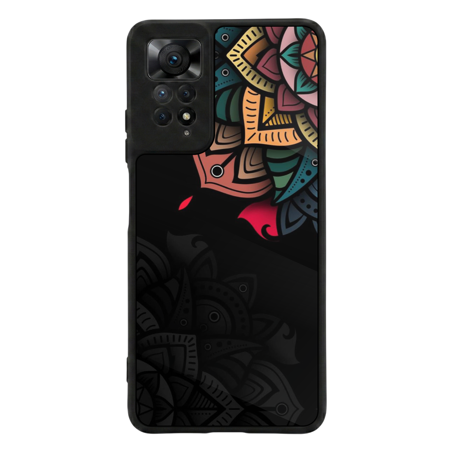 Xiaomi Redmi Note 12 Pro Uyumlu Mandala Tasarımlı Glossy Premium Kılıf