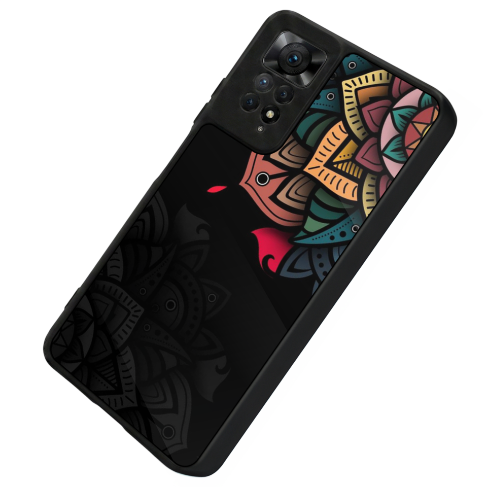 Xiaomi Redmi Note 12 Pro Uyumlu Mandala Tasarımlı Glossy Premium Kılıf