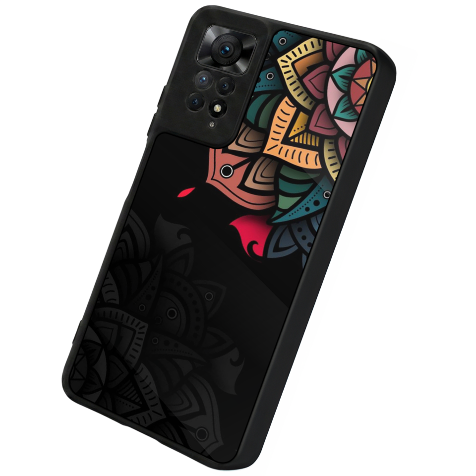 Xiaomi Redmi Note 12 Pro Uyumlu Mandala Tasarımlı Glossy Premium Kılıf