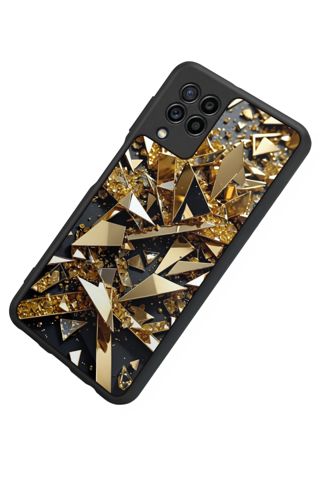 Samsung Galaxy M32 Uyumlu Mermer Marble Tasarımlı Glossy Premium Kılıf