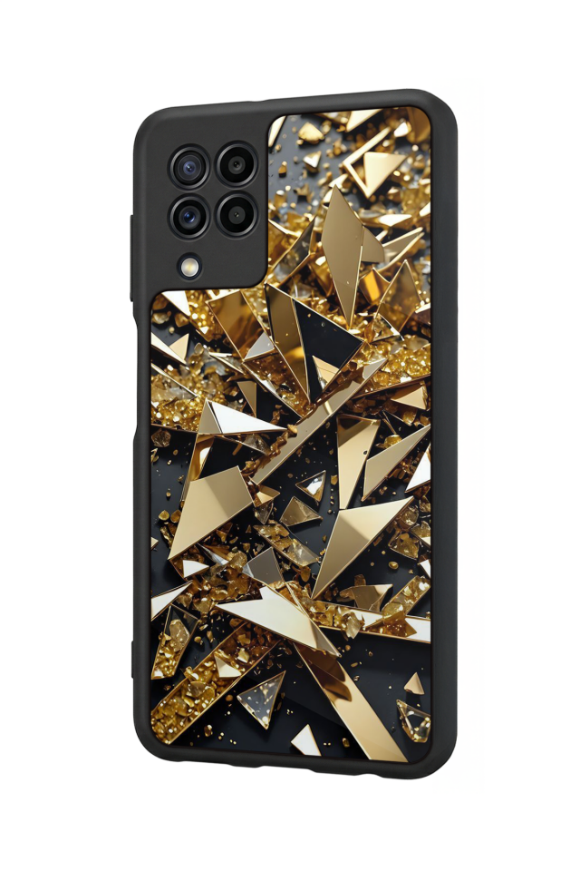Samsung Galaxy M32 Uyumlu Mermer Marble Tasarımlı Glossy Premium Kılıf