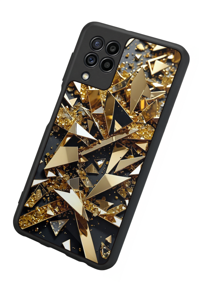 Samsung Galaxy M32 Uyumlu Mermer Marble Tasarımlı Glossy Premium Kılıf