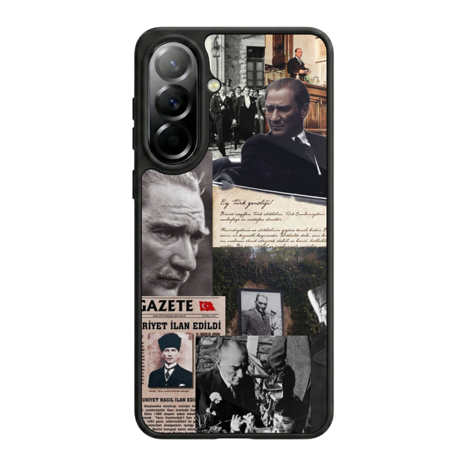 Samsung Galaxy A37 Uyumlu Mustafa Kemal Ataturk Tasarımlı Glossy Premium Kılıf