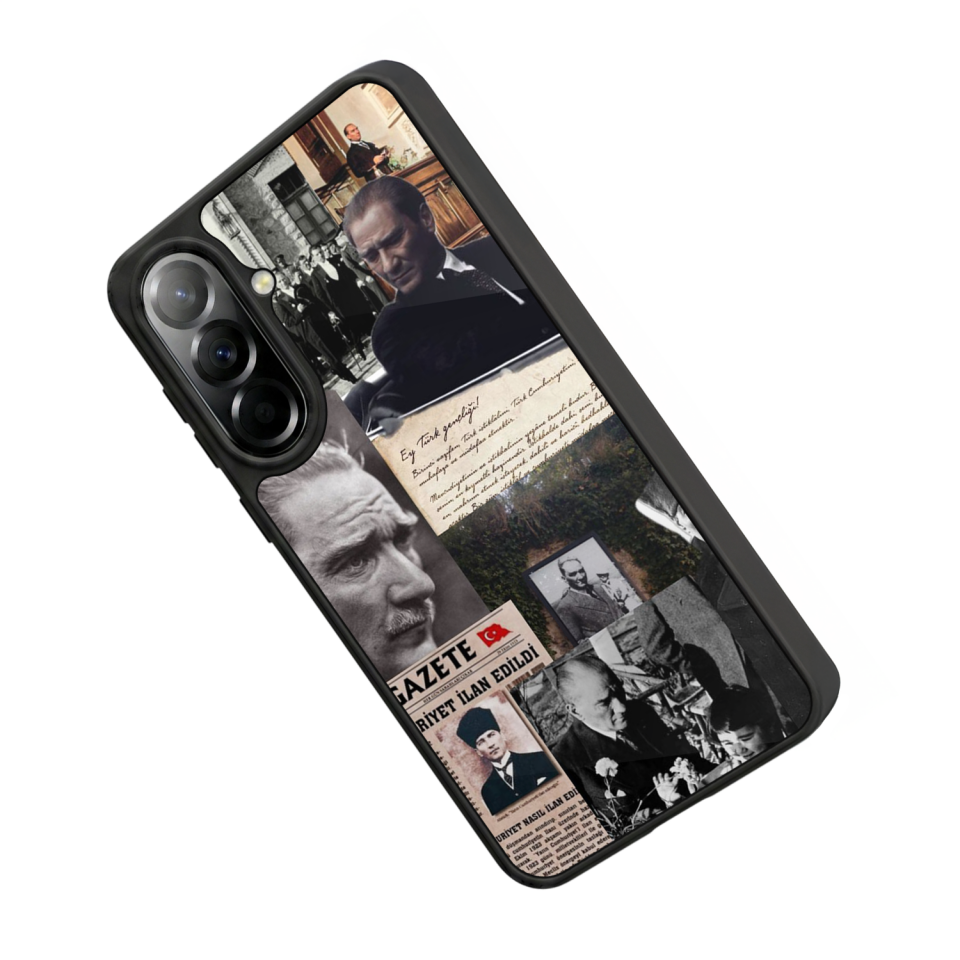 Samsung Galaxy A37 Uyumlu Mustafa Kemal Ataturk Tasarımlı Glossy Premium Kılıf