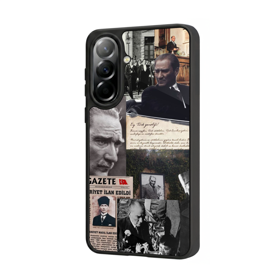 Samsung Galaxy A37 Uyumlu Mustafa Kemal Ataturk Tasarımlı Glossy Premium Kılıf