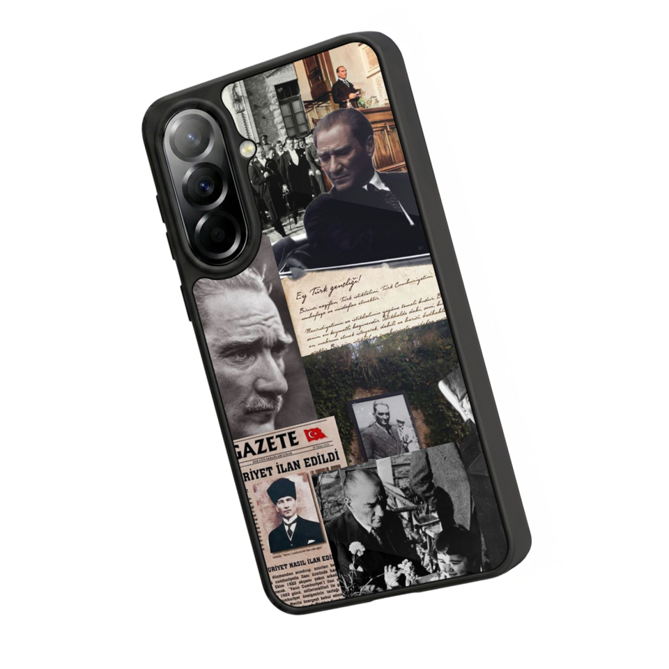 Samsung Galaxy A37 Uyumlu Mustafa Kemal Ataturk Tasarımlı Glossy Premium Kılıf