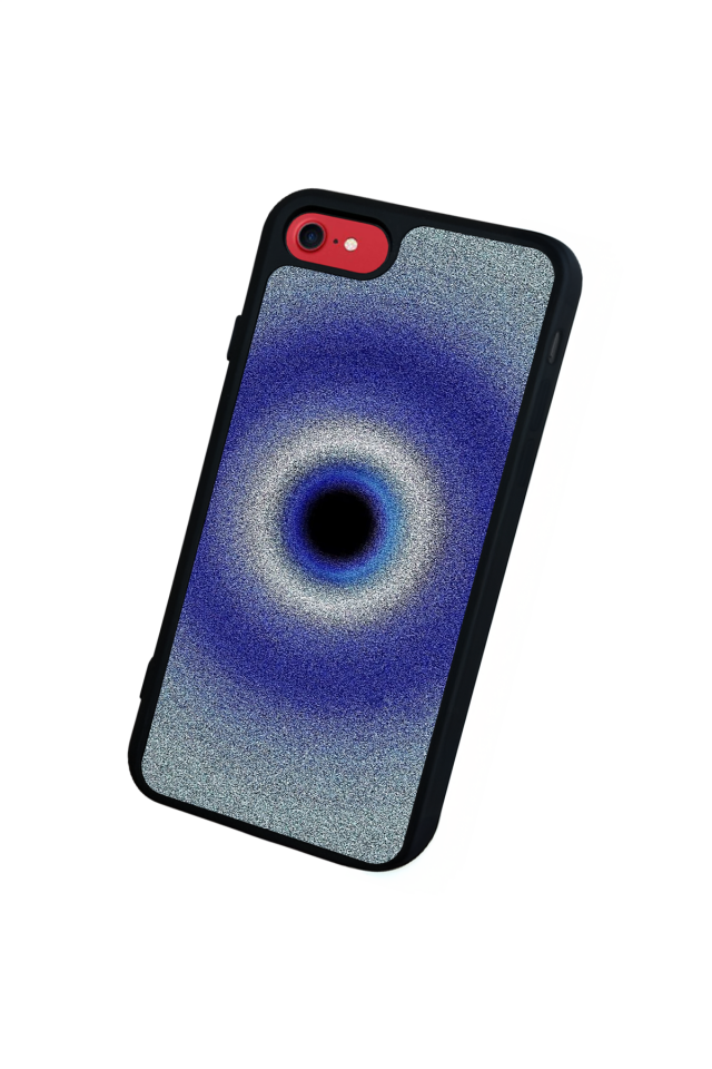 iPhone SE Uyumlu Nazar Tasarımlı Glossy Premium Kılıf