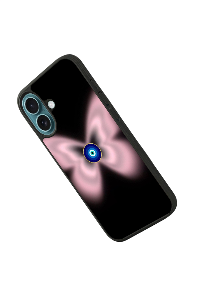 iPhone 16 Plus Uyumlu Nazar Tasarımlı Glossy Premium Kılıf